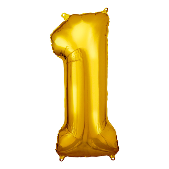 Numeroilmapallo Kulta Metallic - Numero 1