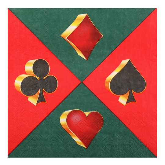 Lautasliinat Casino Vihreä/Punainen