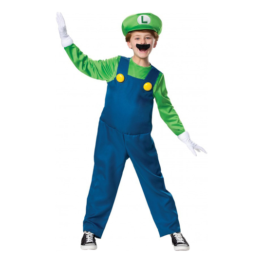 Luigi Deluxe Lasten Naamiaisasu - Large