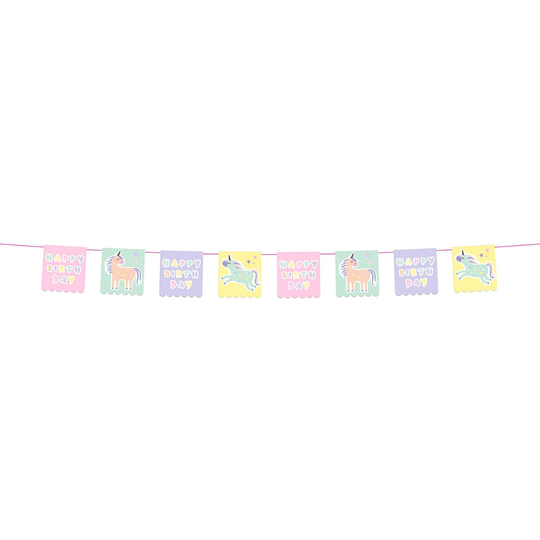 Viirinauha Happy Birthday Unicorn & Rainbows
