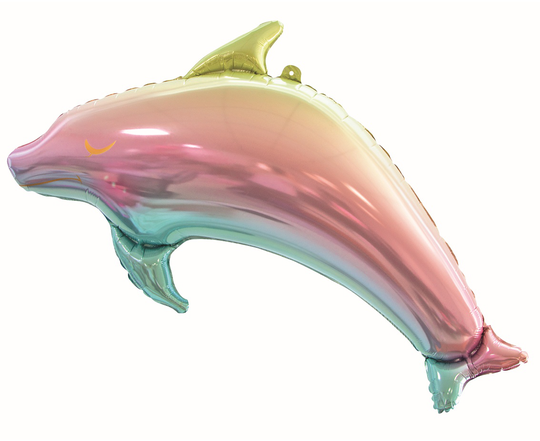 Foliopallo, Delfiini, Pastelli, 93x50cm