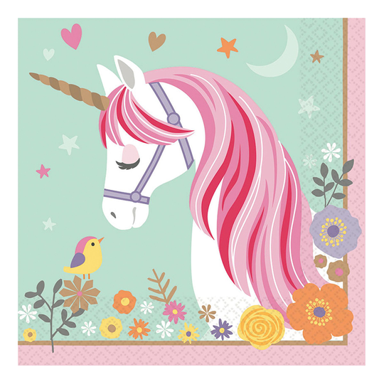 Lautasliinat Believe In Unicorns - 16-pakkaus