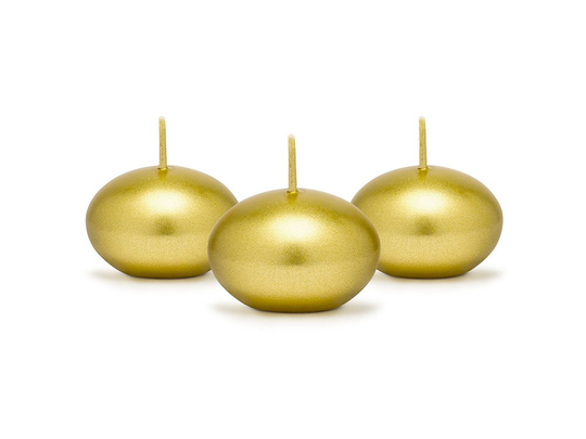 Kelluvat kynttilät, Kulta, 4cm, 50kpl