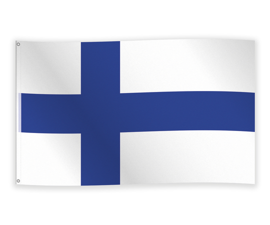 Suomen lippu, Polyesteri, 90x150cm