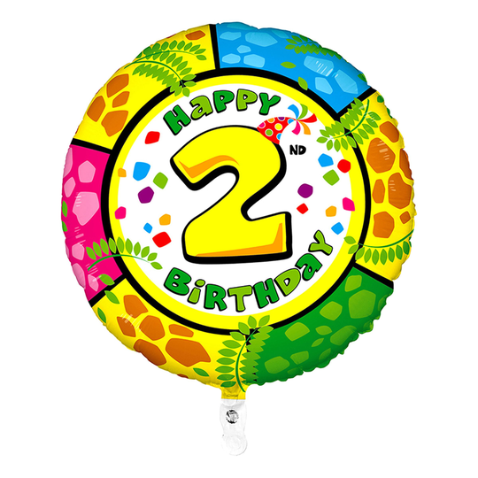 Folioilmapallo Happy Birthday - Numero 2