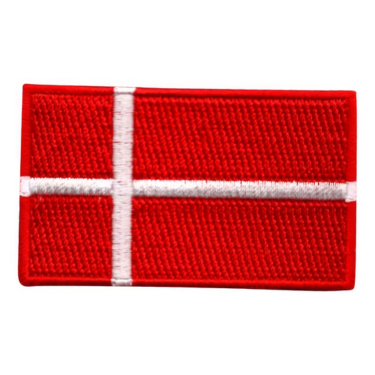 Kangasmerkki Tanskan Lippu - Keskikoko