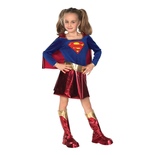 Supergirl Deluxe Lasten Naamiaisasu - Small