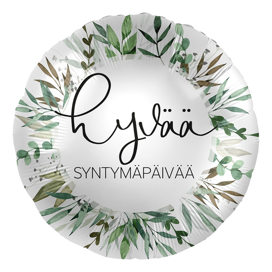 Folioilmapallo Hyvää Syntymäpäivää Puun Lehti