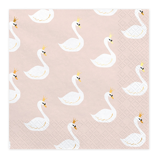 Servetit Lovely Swan - 20-pakkaus