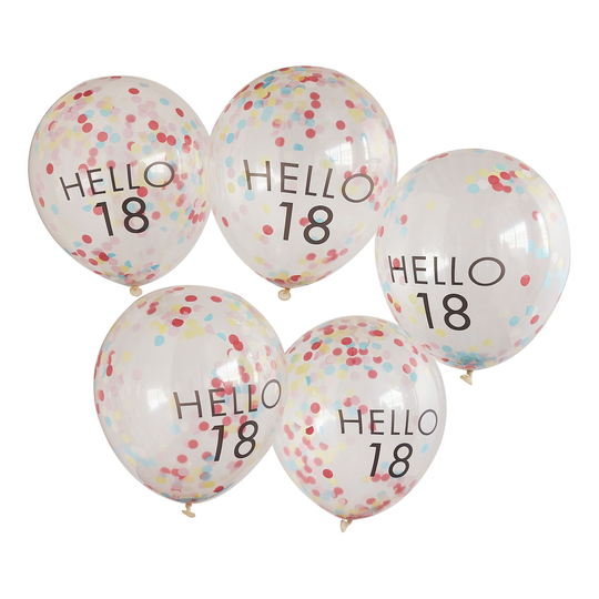 Eco Ilmapallot Hello 18 - 5-pakkaus