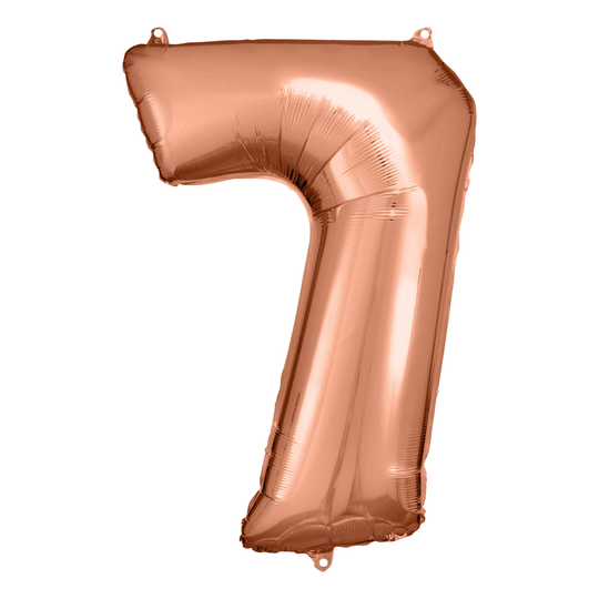 Numeroilmapallo Ruusukulta Metallic - Numero 7