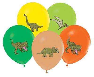 Ilmapallot - Dinosaurukset, 30cm, 5kpl