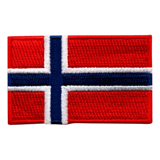 Kangasmerkki Norjan Lippu - Keskikoko