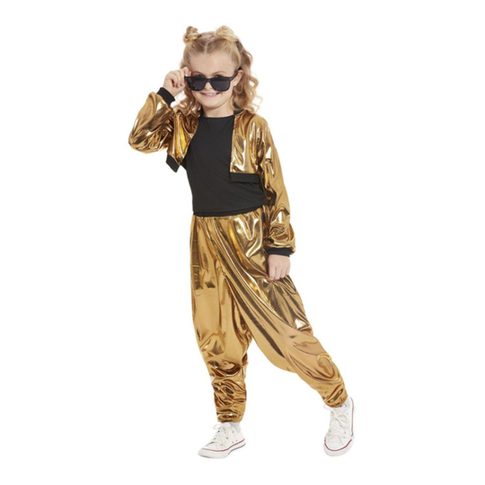 80-luvun Disco Queen Kulta Lapset Naamiaisasu - Medium