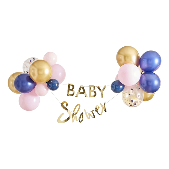 Viirinauha Baby Shower Ilmapalloilla