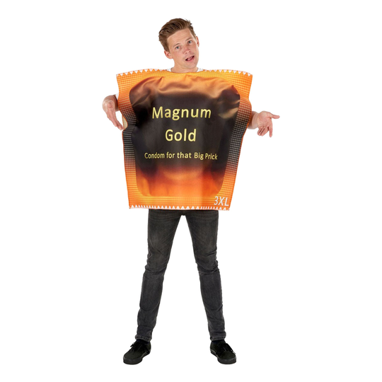 Kondomipakkaus Magnum Gold Naamiaisasu - One size