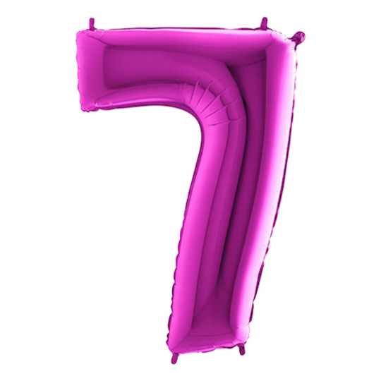 Numeroilmapallo Violetti Metallinen - Numero 7