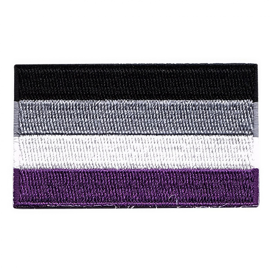 Kangasmerkki Lippu Pride Aseksuaalisuus - Keskikoko
