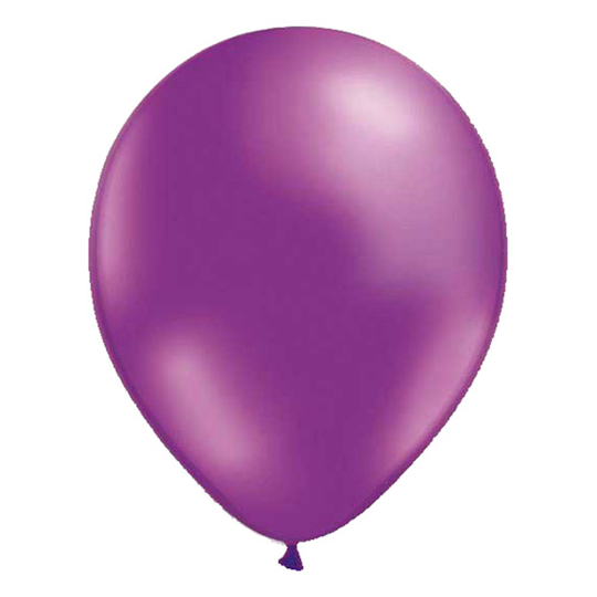 Ilmapallot Violetti Metalli - 10-pakkaus