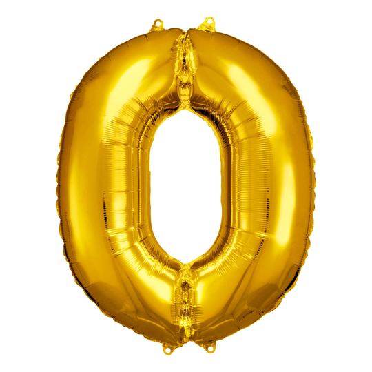 Numeroilmapallo Kulta Metallic - Numero 0