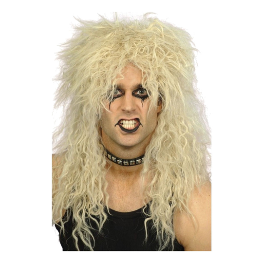 Hardrock Vaalea Peruukki - One size