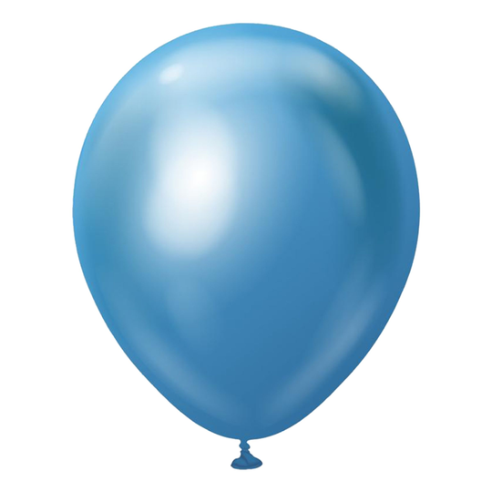 Lateksi-ilmapallot Professional Suuret Blue Chrome - 25-pakkaus