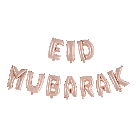 Ilmapalloviirinauha Eid Mubarak Ruusukulta