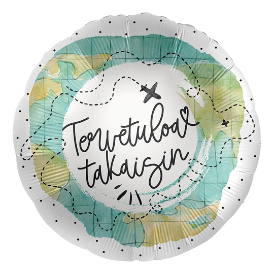 Folioilmapallo Tervetuloa Takaisin Globe