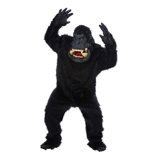 Gorilla Jättiläissuulla Deluxe Naamiaisasu - Standard