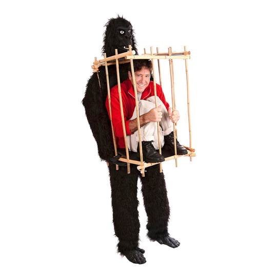 Gorilla ja Häkki Naamiaisasu - One size