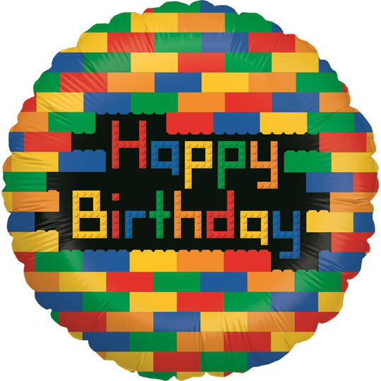 Foliopallo - Birthday Blocks, 46cm