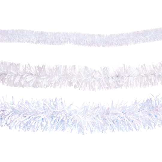 Kimalleviirinauha Valkoinen - 7,5 x 200 cm