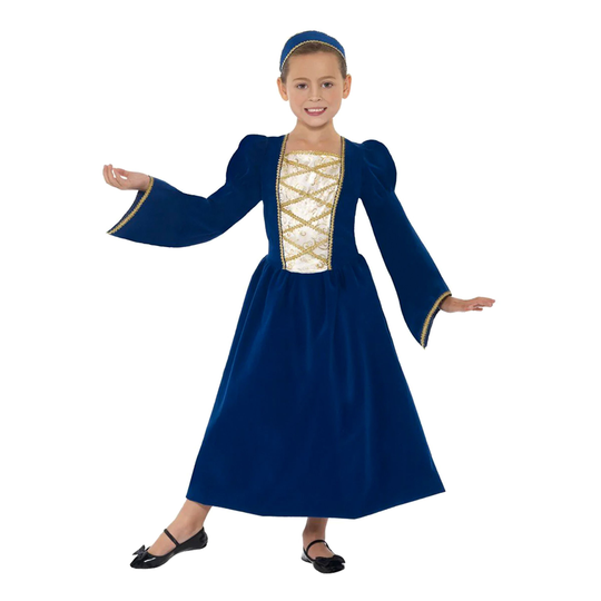 Tudor Prinsessa Lasten Naamiaisasu - Medium