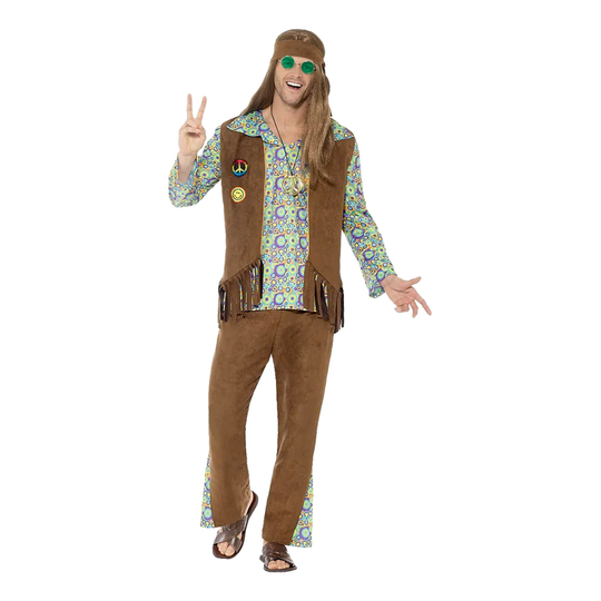 60-luvun Hippie Dude Naamiaisasu - Large