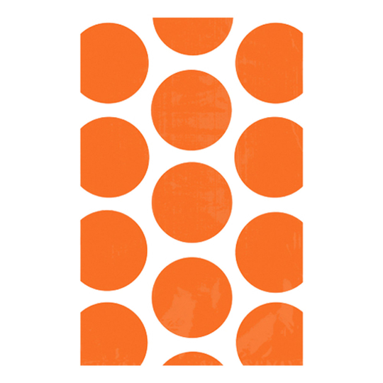 Lahjapussit Polka Dot Oranssi - 10-pakkaus