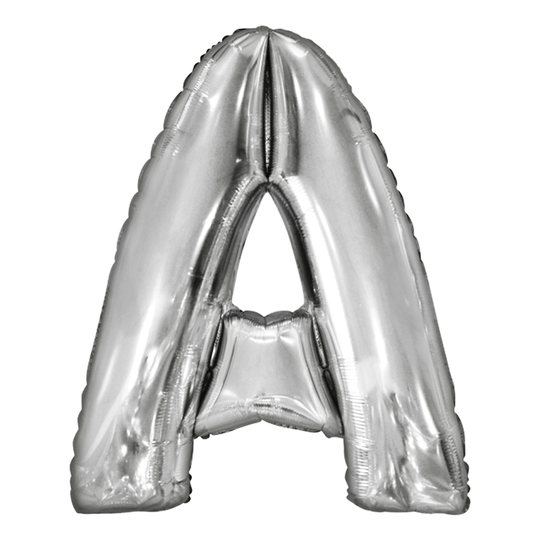 Kirjainilmapallo Hopea Metallic - Kirjain A