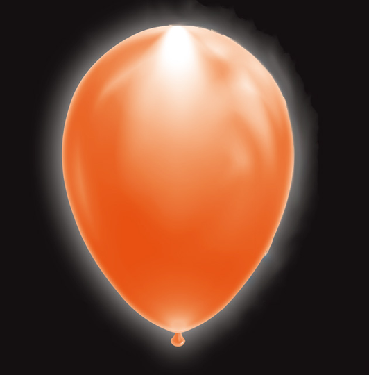LED-ilmapallot - Oranssi, 30cm, 5kpl