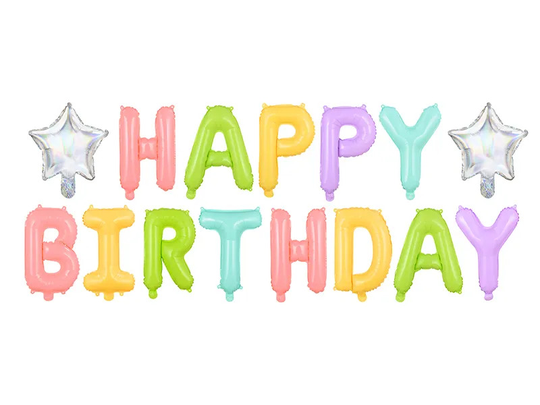 Foliopallo - Happy Birthday, Pastelli