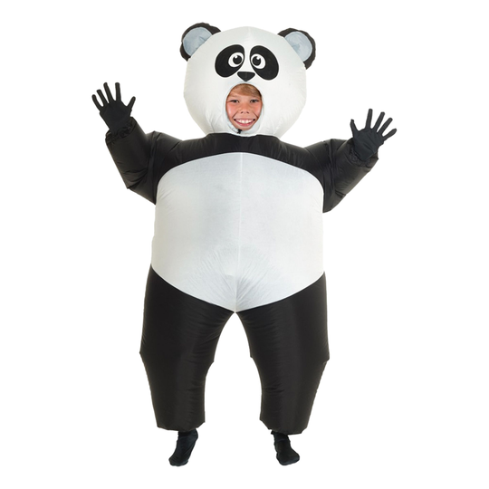 Puhallettava Panda Lasten Naamiaisasu - One size