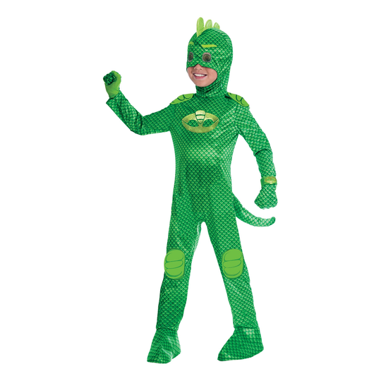 PJ Masks Gekko Lasten Naamiaisasu - X-Small