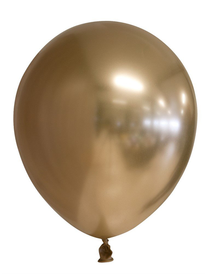 Chrome Mirror ilmapallot, Kulta- 30cm, 6kpl