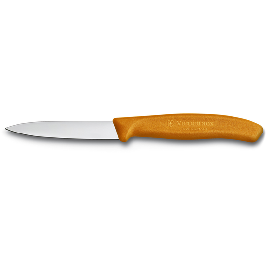 Victorinox Vihannesveitsi fibrox-kahvalla, 8 cm, oranssi