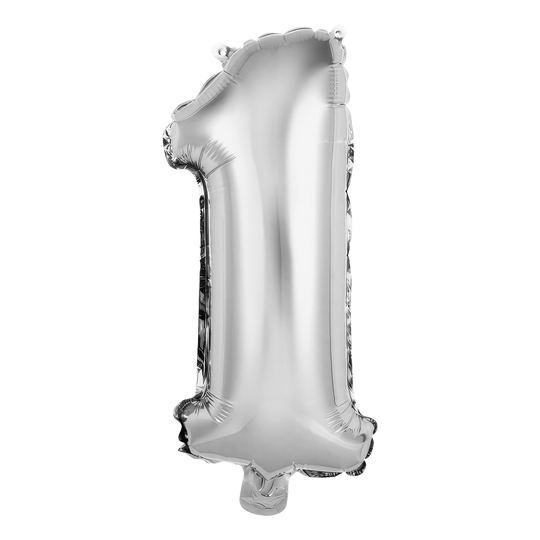 Numeroilmapallo Mini Hopea Metallic - Numero 1