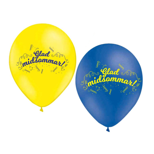 Ilmapallot Hyvää Juhannusta (Glad Midsommar) - 25-pakkaus