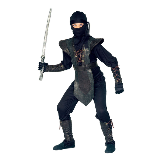 Ninja Master Jumpsuit Lasten Naamiaisasu - Large