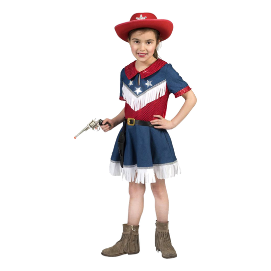 Cowboy Mekko Lasten Naamiaisasu - Medium