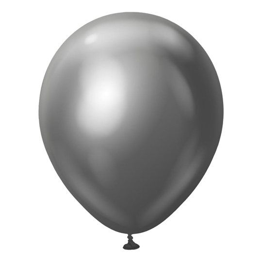 Lateksi-ilmapallot Professional Suuret Space Grey Chrome - 25-pakkaus