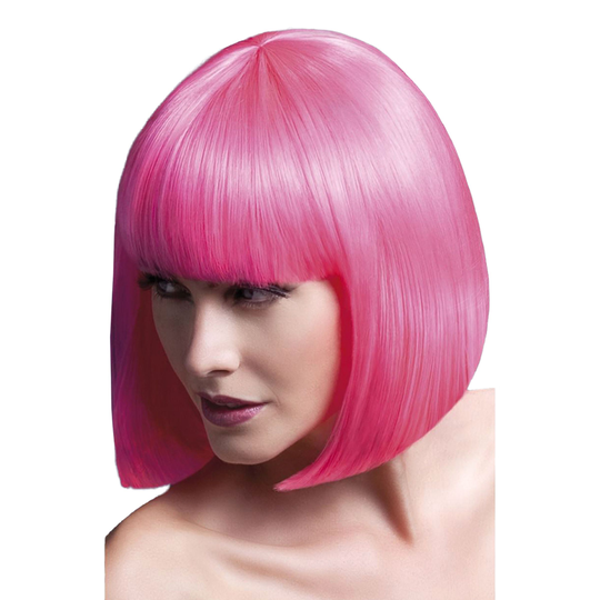 Elise Neonpinkki Peruukki - One size