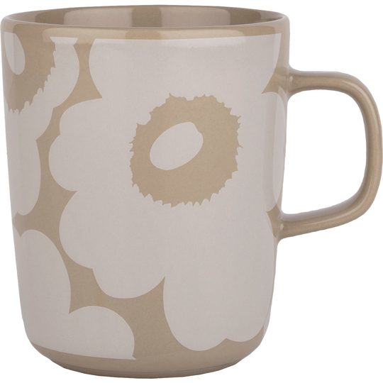 Marimekko OIVA muki 2,5 dl, unikko, ruskea/valkoinen