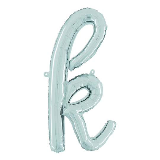 Kirjainilmapallo Script Hopea - Kirjain K
